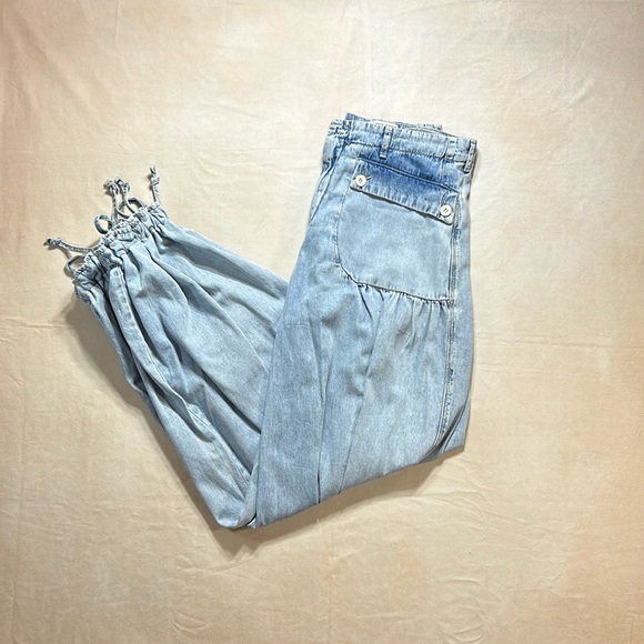 We The Free Denim - Free People Baggy jeans with draw strings